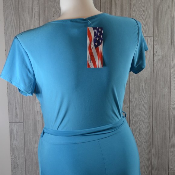 Ella Samani TEAL GREEN  Maxi Dress PLUS SIZE - Picture 9 of 13